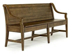 Mor Furniture Dining Benches|Bay Creek Bench W/ Storage In Light Gray