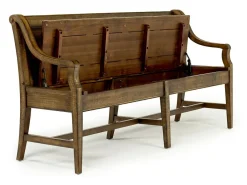 Mor Furniture Dining Benches|Bay Creek Bench W/ Storage In Light Gray