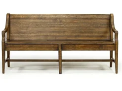Mor Furniture Dining Benches|Bay Creek Bench W/ Storage In Light Gray