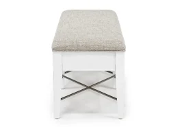 Mor Furniture Dining Benches|Bay Creek Bench W/ Storage In Light Gray