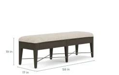 Mor Furniture Dining Benches|Bay Creek Bench W/ Storage In Light Gray