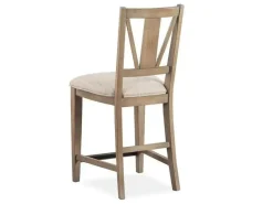 Mor Furniture Counter Height Stools|Barstools|Bay Creek Counter Height Stool In Graphite, V-Back