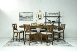 Mor Furniture Counter Height Stools|Barstools|Bay Creek Counter Height Stool In Graphite, V-Back
