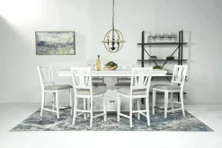 Mor Furniture Counter Height Stools|Barstools|Bay Creek Counter Height Stool In Graphite, V-Back