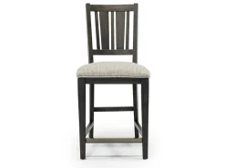 Mor Furniture Counter Height Stools|Barstools|Bay Creek Counter Height Stool In Graphite, V-Back