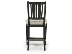 Mor Furniture Counter Height Stools|Barstools|Bay Creek Counter Height Stool In Graphite, V-Back