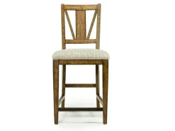 Mor Furniture Counter Height Stools|Barstools|Bay Creek Counter Height Stool In Graphite, V-Back