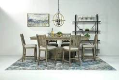 Mor Furniture Counter Height Stools|Barstools|Bay Creek Counter Height Stool In Graphite, V-Back