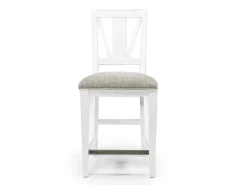 Mor Furniture Counter Height Stools|Barstools|Bay Creek Counter Height Stool In Graphite, V-Back