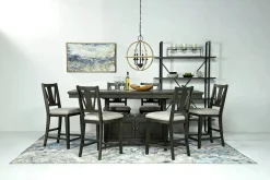 Mor Furniture Counter Height Tables|Dining Tables|Bay Creek Counter Height Extendable Dining Table In Light Gray