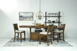 Mor Furniture Counter Height Tables|Dining Tables|Bay Creek Counter Height Extendable Dining Table In Light Gray