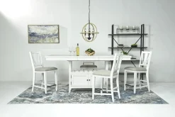 Mor Furniture Counter Height Tables|Dining Tables|Bay Creek Counter Height Extendable Dining Table In Light Gray