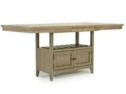 Mor Furniture Seating For 4|Counter Height Dining Sets|Bay Creek Counter Height Extendable Dining Table & 4 Stools In Graphite
