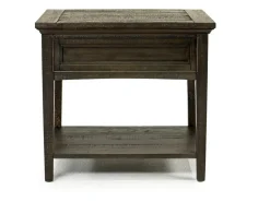 Mor Furniture Sofa & End Tables|Bay Creek End Table In Graphite, Rectangle