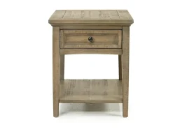 Mor Furniture Sofa & End Tables|Bay Creek End Table In Graphite, Rectangle