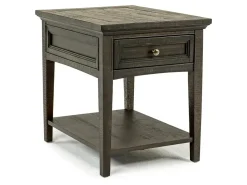Mor Furniture Sofa & End Tables|Bay Creek End Table In Graphite, Rectangle