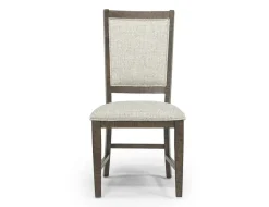 Mor Furniture Seating For 4|Dining Room Sets|Bay Creek Extendable Dining Table & 4 Upholstered V-Back Chairs In Toasted Nutmeg
