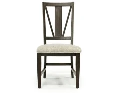 Mor Furniture Seating For 4|Dining Room Sets|Bay Creek Extendable Dining Table & 4 Upholstered V-Back Chairs In Toasted Nutmeg