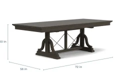 Mor Furniture Seating For 4|Dining Room Sets|Bay Creek Extendable Dining Table & 4 Upholstered V-Back Chairs In Toasted Nutmeg