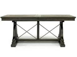 Mor Furniture Seating For 6|Dining Room Sets|Bay Creek Extendable Dining Table & 6 V-Back Chairs In Toasted Nutmeg