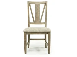 Mor Furniture Seating For 6|Dining Room Sets|Bay Creek Extendable Dining Table & 6 V-Back Chairs In Toasted Nutmeg