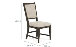 Mor Furniture Seating For 6|Dining Room Sets|Bay Creek Extendable Dining Table, 4 V-Back Chairs & High Back Bench In Graphite