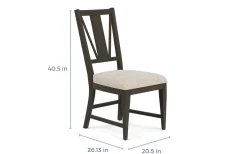 Mor Furniture Seating For 6|Dining Room Sets|Bay Creek Extendable Dining Table, 4 V-Back Chairs & High Back Bench In Graphite