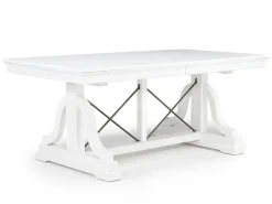 Mor Furniture Seating For 6|Dining Room Sets|Bay Creek Extendable Dining Table, 4 V-Back Chairs & High Back Bench In Graphite