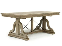Mor Furniture Seating For 6|Dining Room Sets|Bay Creek Extendable Dining Table, 4 V-Back Chairs & High Back Bench In Graphite
