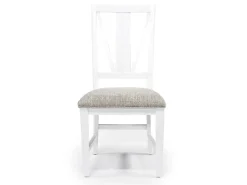 Mor Furniture Seating For 6|Dining Room Sets|Bay Creek Extendable Dining Table, 4 V-Back Chairs & High Back Bench In Graphite