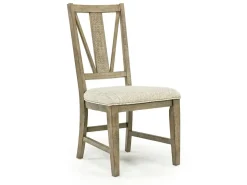 Mor Furniture Seating For 6|Dining Room Sets|Bay Creek Extendable Dining Table, 4 V-Back Chairs & High Back Bench In Graphite