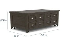 Mor Furniture Coffee Tables|Bay Creek Lift Top Coffee Table In Nutmeg