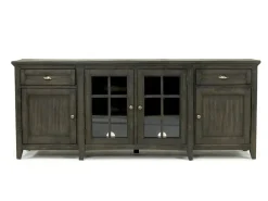 Mor Furniture Media Consoles & Hutches|Tv Stands|Bay Creek Media Console In Nutmeg W/ Usb Charger, 70 Inch