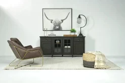 Mor Furniture Media Consoles & Hutches|Tv Stands|Bay Creek Media Console In Nutmeg W/ Usb Charger, 70 Inch