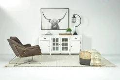 Mor Furniture Media Consoles & Hutches|Tv Stands|Bay Creek Media Console In Nutmeg W/ Usb Charger, 70 Inch