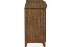 Mor Furniture Media Consoles & Hutches|Tv Stands|Bay Creek Media Console In Nutmeg W/ Usb Charger, 70 Inch