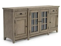 Mor Furniture Media Consoles & Hutches|Tv Stands|Bay Creek Media Console In Nutmeg W/ Usb Charger, 70 Inch
