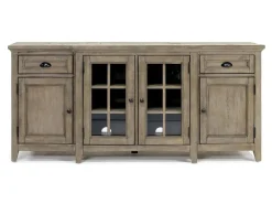 Mor Furniture Media Consoles & Hutches|Tv Stands|Bay Creek Media Console In Nutmeg W/ Usb Charger, 70 Inch