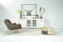 Mor Furniture Media Consoles & Hutches|Tv Stands|Bay Creek Media Console In Nutmeg W/ Usb Charger, 70 Inch