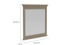 Mor Furniture Bedroom Mirrors|Bay Creek Mirror In Light Gray