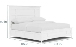Mor Furniture Beds|Bay Creek Panel Bed In Light Gray, Queen