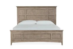 Mor Furniture Beds|Bay Creek Panel Bed In Light Gray, Queen