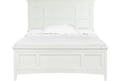 Mor Furniture Beds|Bay Creek Panel Bed In Light Gray, Queen