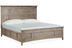 Mor Furniture Beds|Bay Creek Panel Bed In Light Gray, Queen