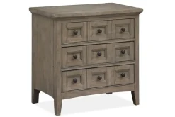 Mor Furniture Bedroom Sets|Bay Creek Panel Bed W/ Storage, Dresser, Mirror & Nightstand In Nutmeg, Queen Toasted Nutmeg