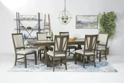 Mor Furniture Dining Chairs|Bay Creek Side Chair In Light Gray, V-Back