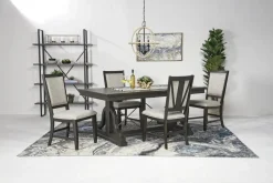 Mor Furniture Dining Chairs|Bay Creek Side Chair In Light Gray, V-Back