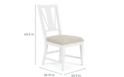 Mor Furniture Dining Chairs|Bay Creek Side Chair In Light Gray, V-Back