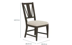 Mor Furniture Dining Chairs|Bay Creek Side Chair In Light Gray, V-Back