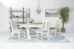 Mor Furniture Dining Chairs|Bay Creek Side Chair In Light Gray, V-Back